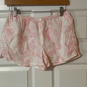 Aerie Light Pink Patterned Shorts